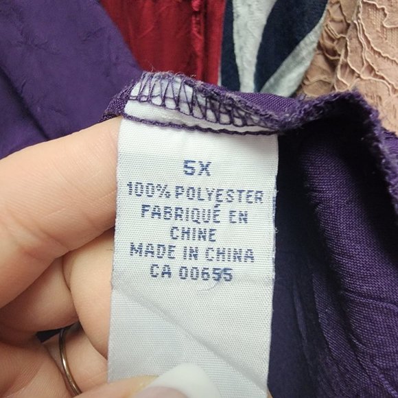 Penningtons Purple Sleeveless Top Size 5X - Picture 7 of 8